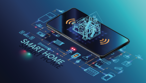 Smart hemstyrd smartphone